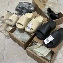 Yeezy-Style Slides | Size 9 | Onyx & Bone | New | ONLY 4 LEFT 