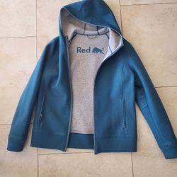 New Womans  Teal Red Bull Jacket Size M 