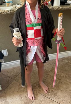 Nezuko costume with full size wood sword
