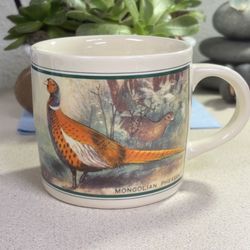 Vintage Cup Mug Mongolian Pheasant Made in China