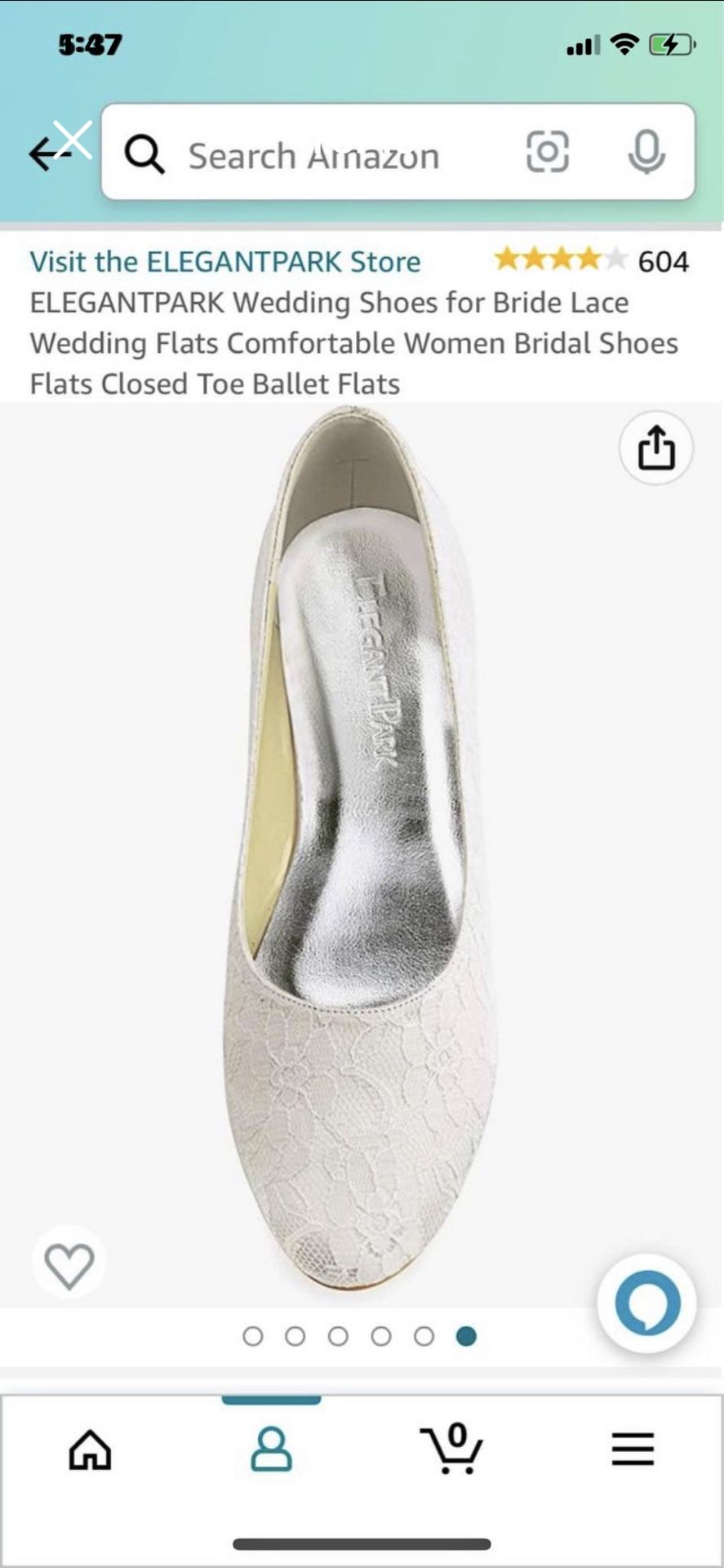Ivory Flat Shoes Size 9 Ballet Flats Wedding Bridal Shoes, Closed Toe, Lace Accents