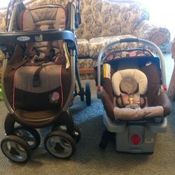 Graco stroller with matching car seat