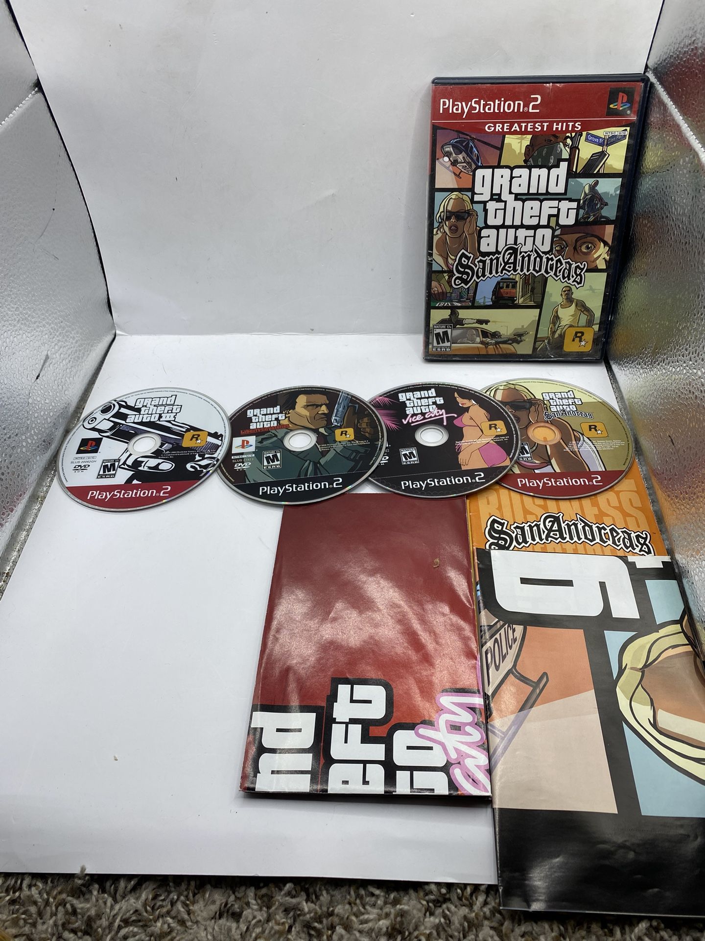 Grand Theft Auto PS2 collection GTA III, Vice City, San Andreas, Liberty City
