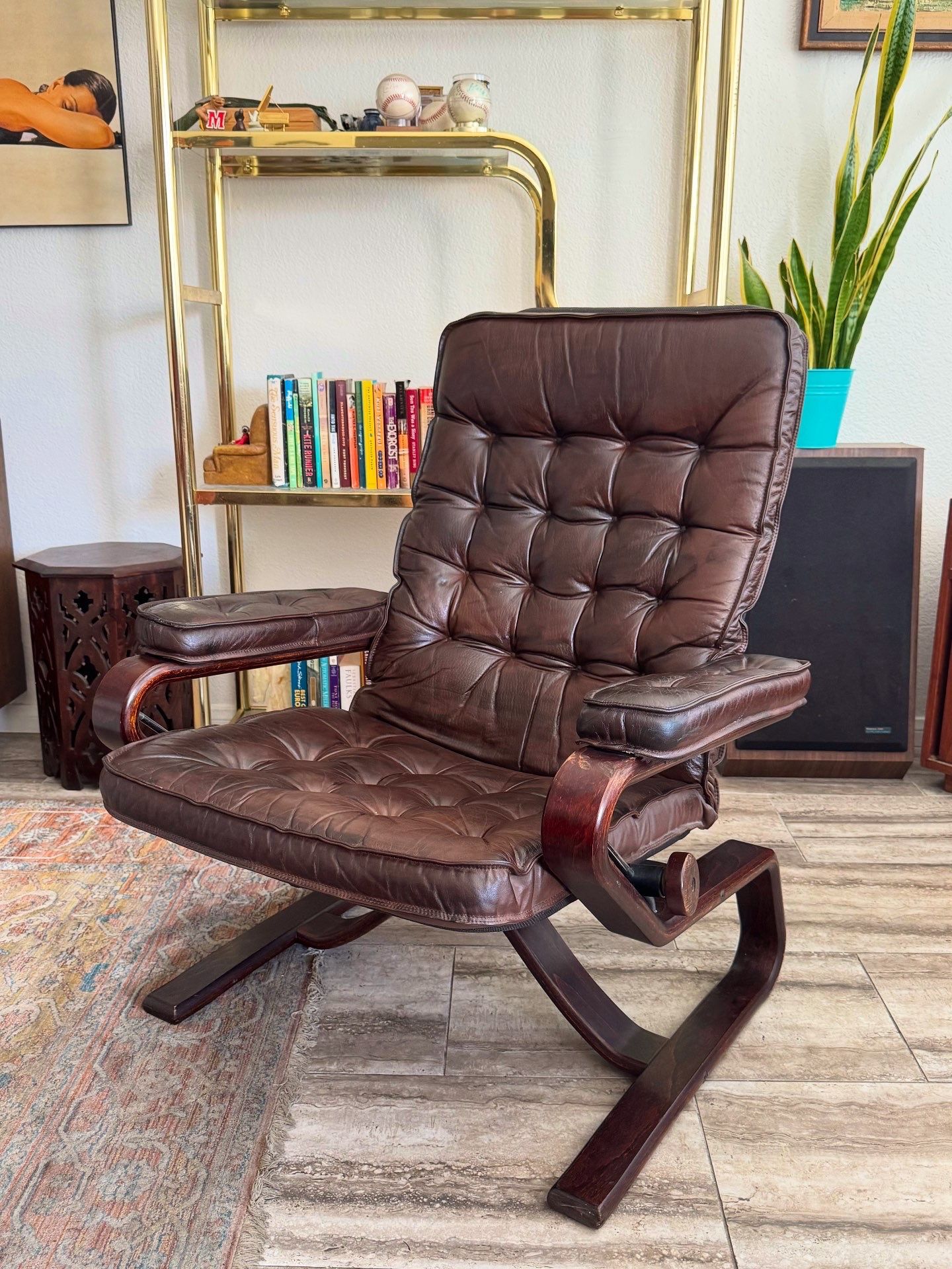 Vintage Westnofa Style Lounge Chair