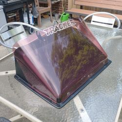 Boat Plexiglass Windshield and Helm Dash Shroud 