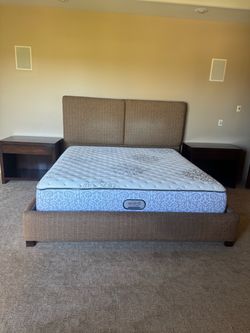 Beautyrest Legend Mattress with Upholstered Bed Frame