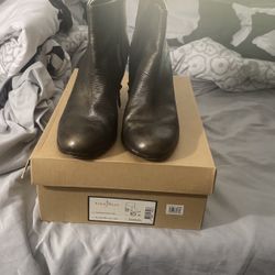 Cole Haan Nike Air Cassidy Booties Ankle Boots Color Is Black Metallic Brown