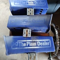 Plastic Cleveland Plain Dealer Newspaper Boxes