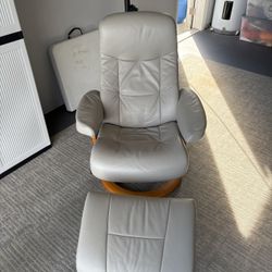 Fjords Muldal Recliner Chair - Sandel Tan Leather 