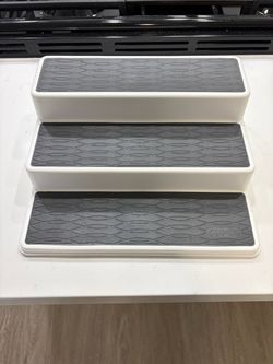 3-Tier Cabinet Spice Rack Organizer, 10 Inch Tiered Shelf Riser for Kitchen Cabinets, Pantry, and Countertop