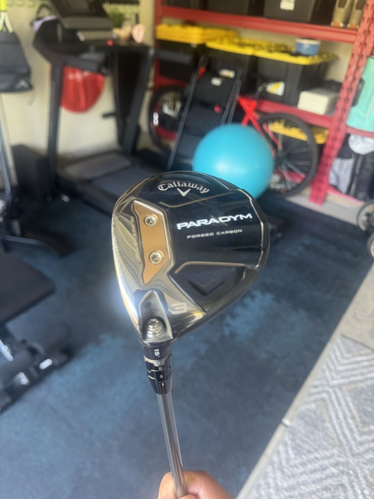 Left Handed Paradym 3-wood with Headcover.
