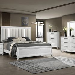 4-PCS Queen Size Bedroom Set In Offer ❤️ 
