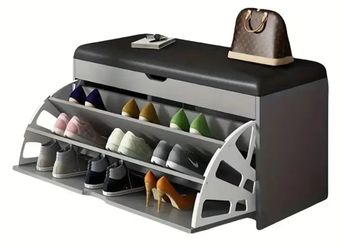 New Gray Shoe Bench!