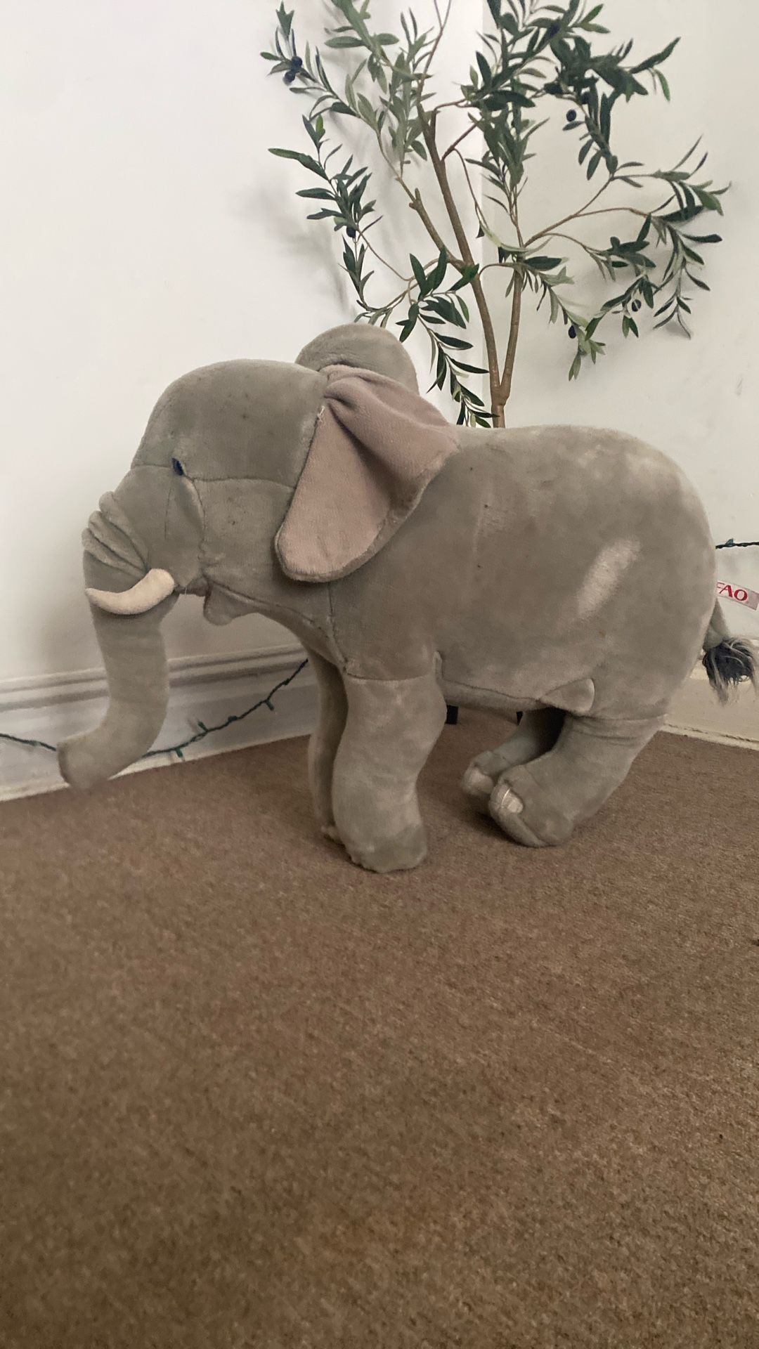Standing Elephant Stuffed Animal