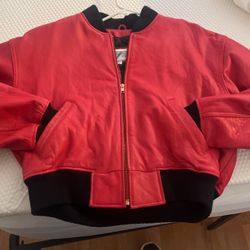 Red Leather Jacket 