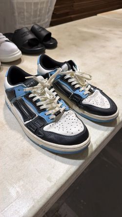 Title: AMIRI Skel-Top Low — Blue/Black/White — Size 41