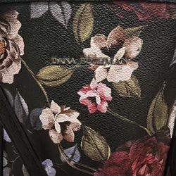 BLACK FLORAL TOTE BAG