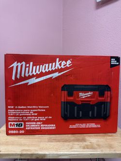 Milwaukee m18 2.0 gal  wet and dry vacuum
