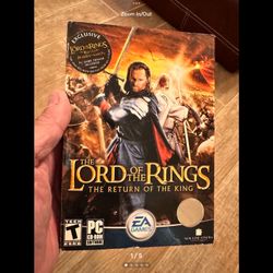 Lord of the Rings: The Return of the King - 2003, 3 Disc Set, PC Computer Game