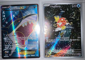 Pokemon Sharpedo EX and Magikarp SIR combo both for $200 firm
