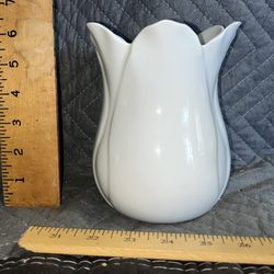 Vintage Limoges France Porcelain Tulip Form Vase