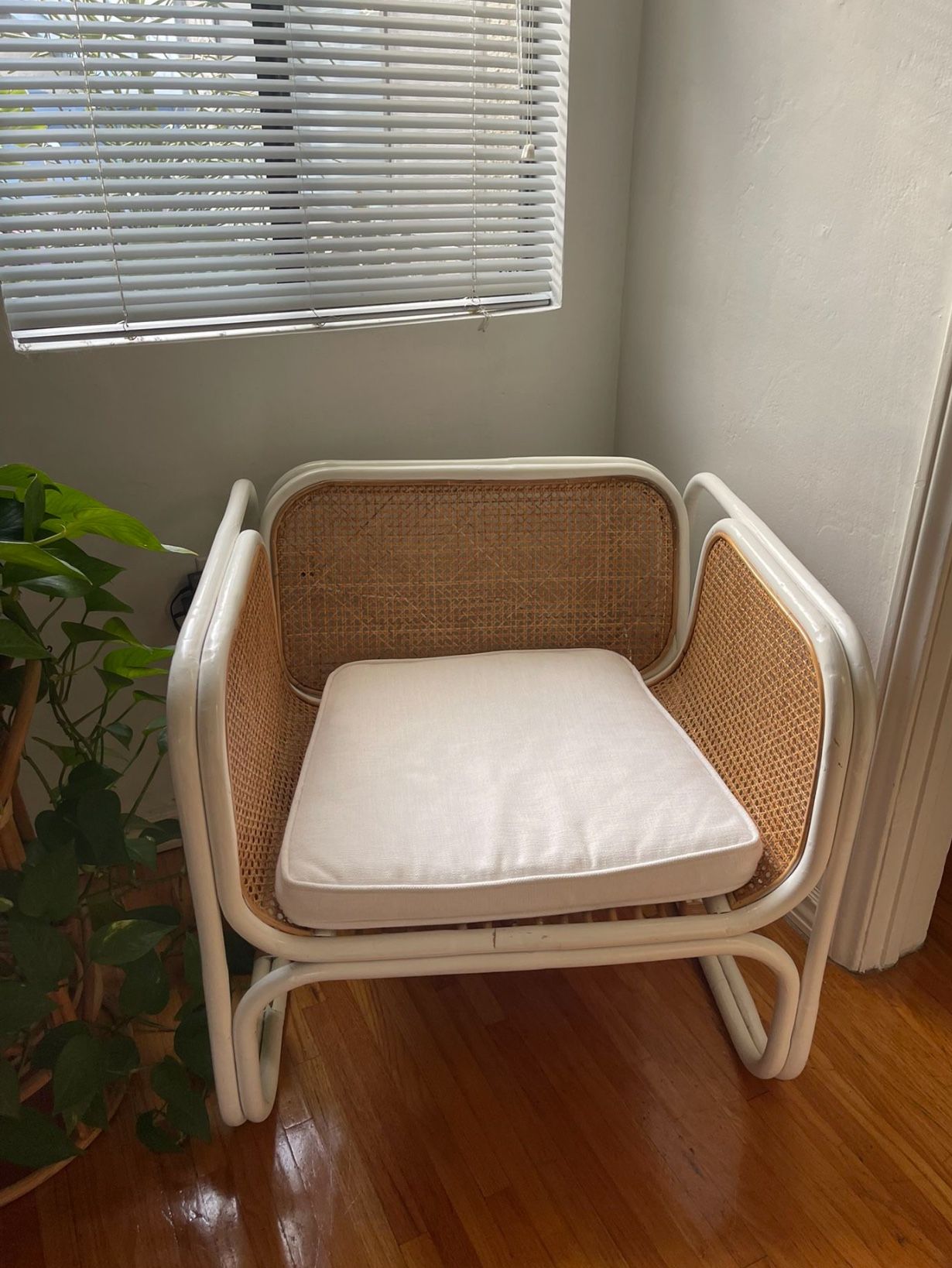 Cane Rattan Lounge Chair 