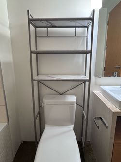 Toilet shelf rack