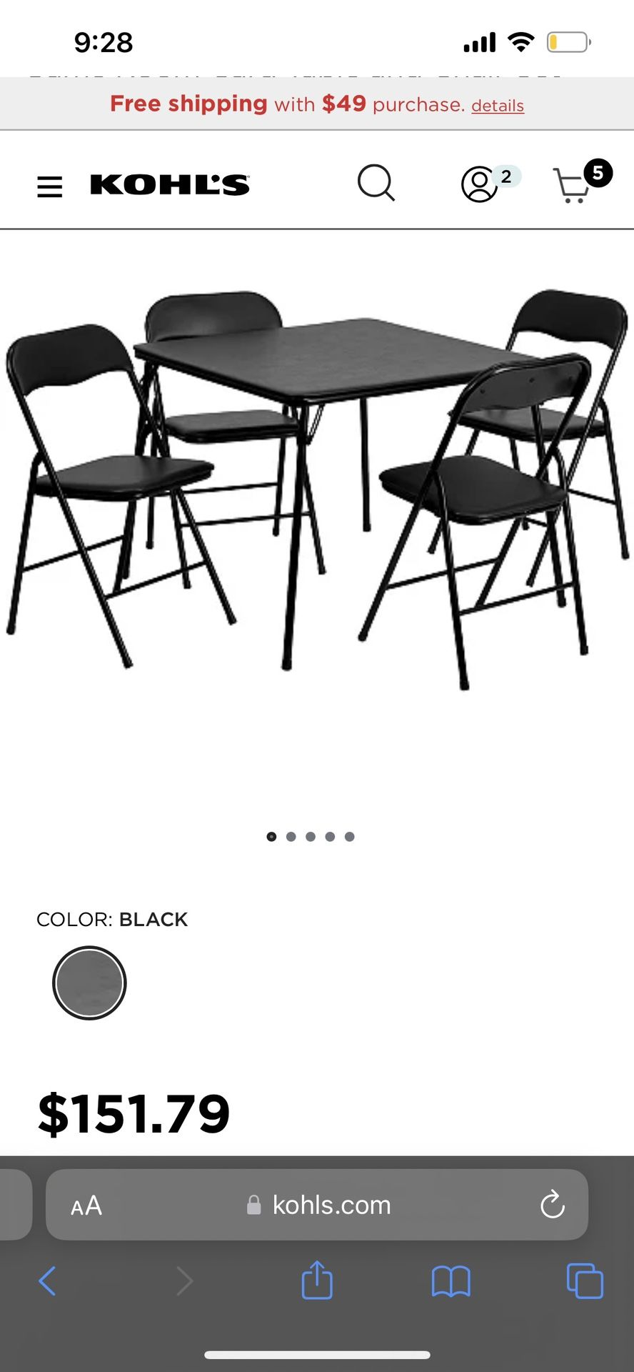 Folding Table And Chairs