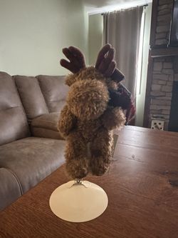 Vintage Boyd's Bears Retired Christmas Mendel Von Hinden Moose Plush Moose