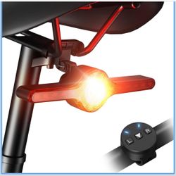 Bike Tail Light Smart Ultra Bright Brake Light with Turn Signals Auto-Sensing Brake Light