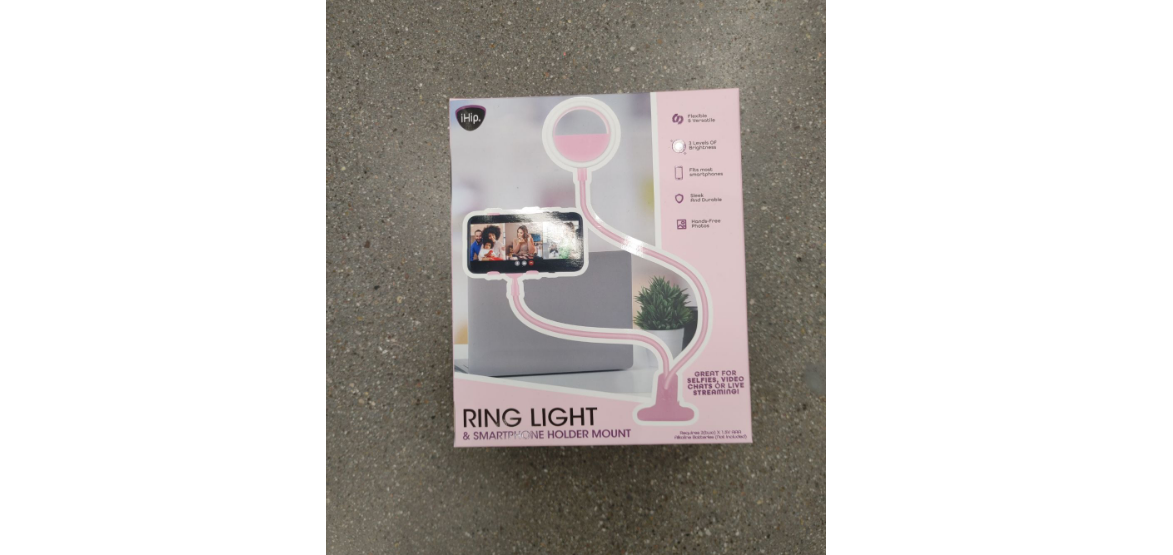 Selfie Lamp w/ Smartphone Holder Mount