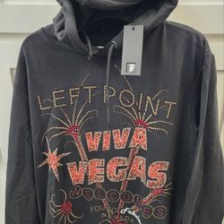 NWT Left Point Red Viva Las Vegas Rhinestone Hoodie Mens 2XL fits like XL (Made in Italy)

Bling

Pick up 77095 near Telge/West 