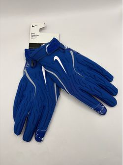 New Nike NFL Zeke Elliott 15 Cowboys PE Superbad 7 Football Gloves Blue Size 4XL
