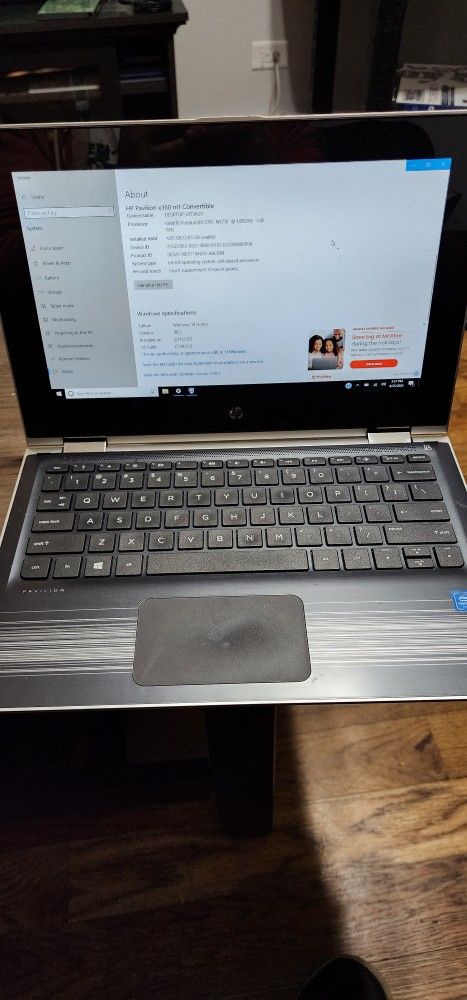 HP Pavillion X360 laptop