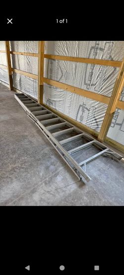 14ft Aframe aluminum ladder $450