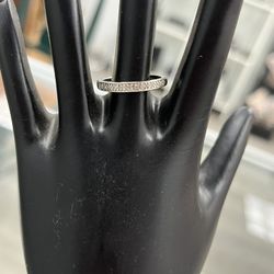 14kt White Gold Diamond Ring Size 6