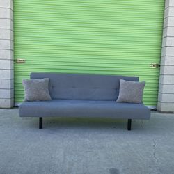 *Free Delivery* Gray Ikea Futon Couch Sofa Sleeper Bed