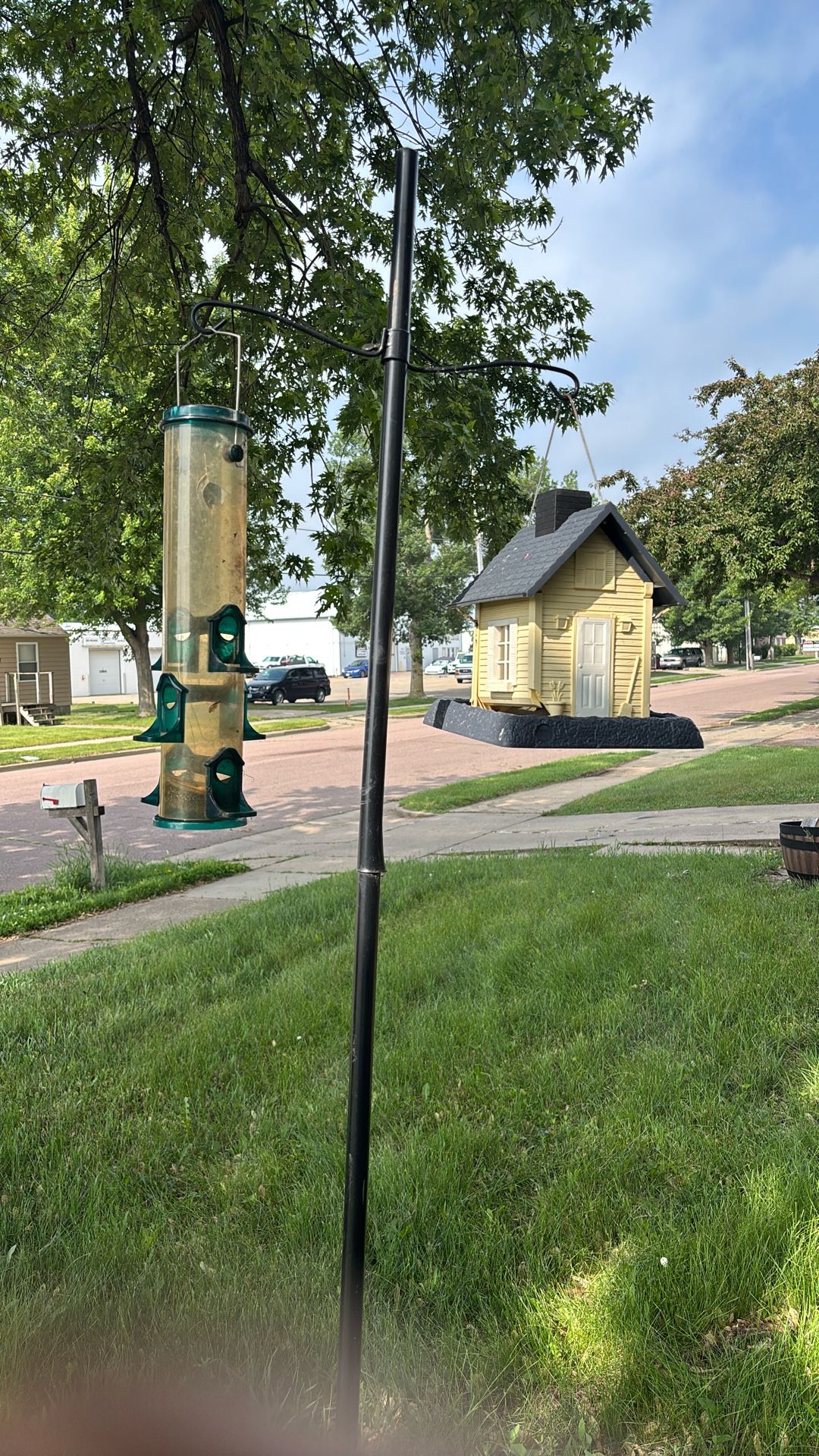 Bird Feeder With Post And 2 Feeders