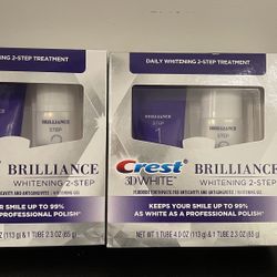 Crest 3D White Brilliance 2 Step Kit,Deep Clean Toothpaste $15