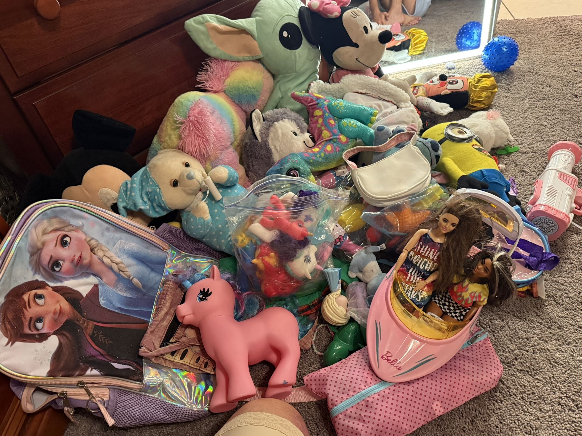 Toys And Backpack And Purses