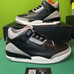 Air Jordan 3 Retro “Black Cement” VNDS Size 9 OG ALL DN3707-010