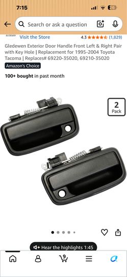1995-04 Toyota Tacoma Door Handles