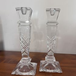 Vintage Crystal Candle Holders