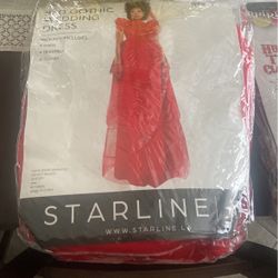 Red Goth Wedding Dress 