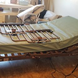 Home Care - Drive Electric Medical Bed w/ Mattress & a Drive Pressure Reducing Air Mattress