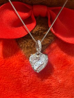 Heart Infinity Necklace - Sterling Silver