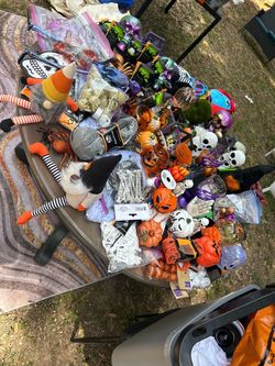 Large Assorted Halloween Decoration Lot