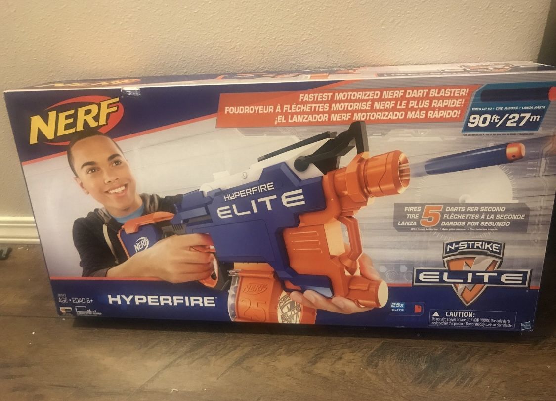 Nerf Hyperfire Gun New - $35