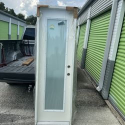 Exterior Full Glass Door With Frame 24x80