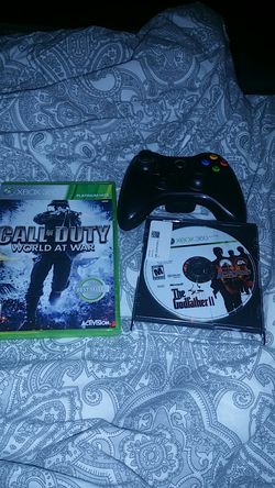 Xbox 360 games and controller